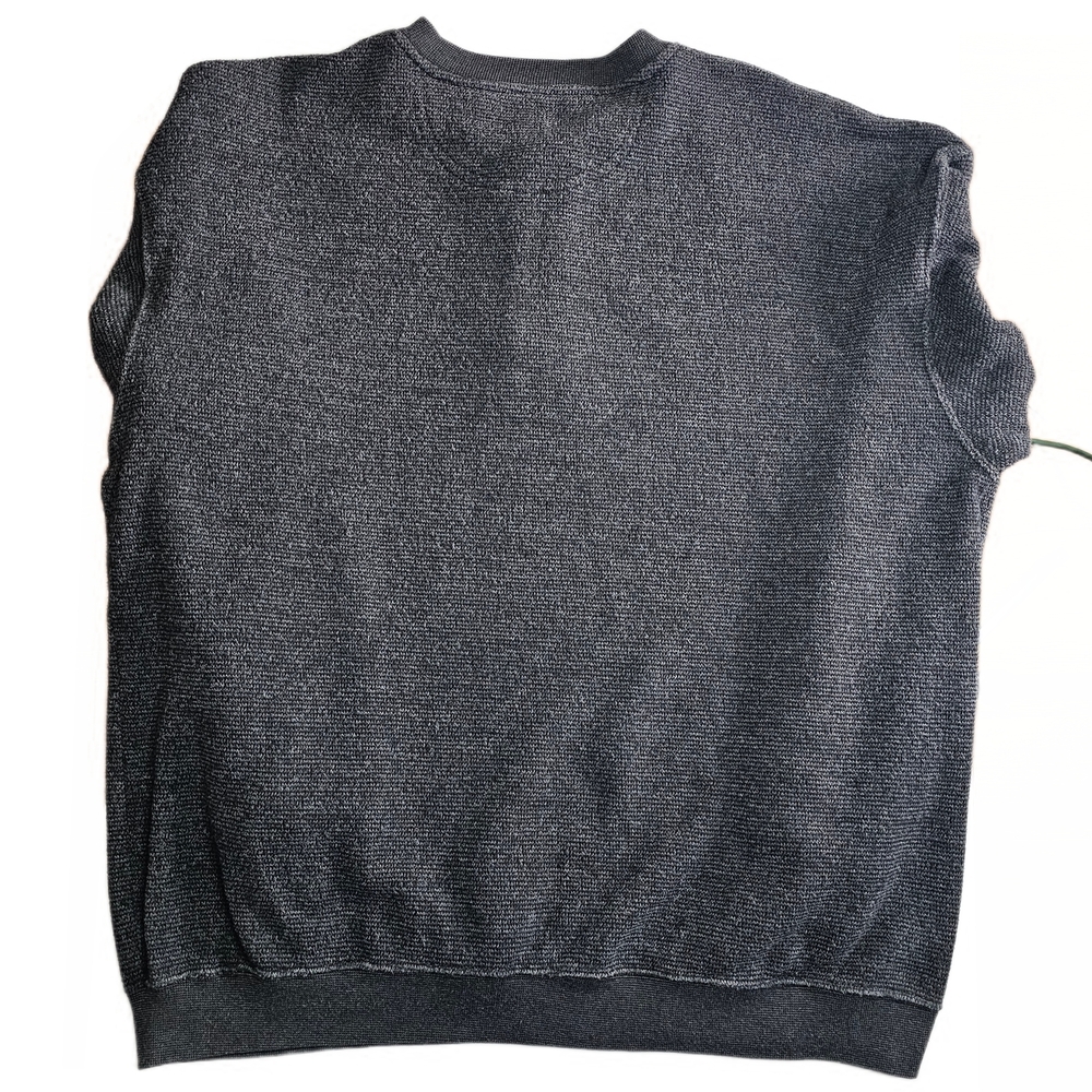 Vintage Big Dogs Henley Sweater Mens Large Grey Embroidered - Picture 4 of 11